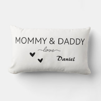 Custom Mommy & Daddy Liebe Kissen