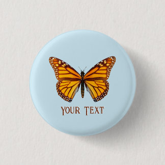Custom Monarch Butterfly Button