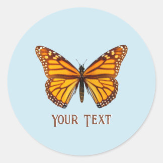 Custom Monarch Butterfly Runder Aufkleber