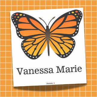 Custom Monarch Butterfly Vinyl Contour XL Aufklebe Aufkleber
