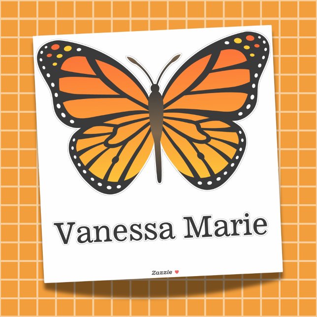 Custom Monarch Butterfly Vinyl Contour XL Aufklebe Aufkleber (Personalize Your World with the Majestic Monarch!)
