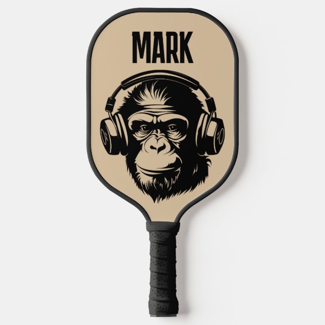CUSTOM MONKEY FUNNY PICKLEBALL PADDLE (Vorderseite)
