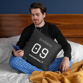 Custom Monochromatic Argentinian National Team  Kissen