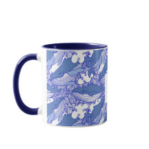 Custom Monochromatic Blue Humpback Whale