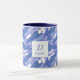 Custom Monochromatic Blue Humpback Whale Tasse
