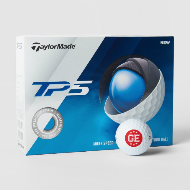 Custom monogram 12x TaylorMade golf ball gift box (Verpackung)