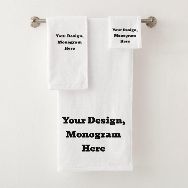 Custom Monogram Badhandtuch Set (Insitu)