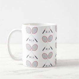 Custom Monogram Badminton Kaffeetasse