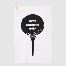 Custom Monogram Best Opa Ever Golfhandtuch