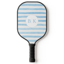 Custom Monogram Blue Striping Pickleball Paddle
