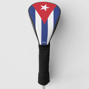 Custom Monogram Cuba Flag Golf Headcover