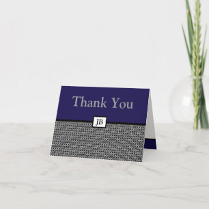 Custom Monogram Dankeschön Card Dankeskarte