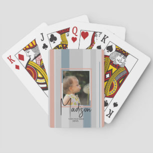 Custom Monogram Designer Muster Foto Playing Spielkarten