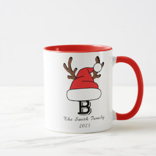 Custom Monogram Family Weihnachten Tasse