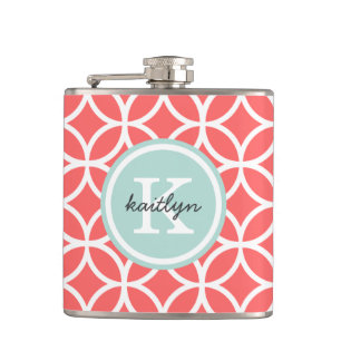 Custom Monogram Flachmann