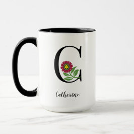 Custom Monogram Flamenco-Tasse Tasse