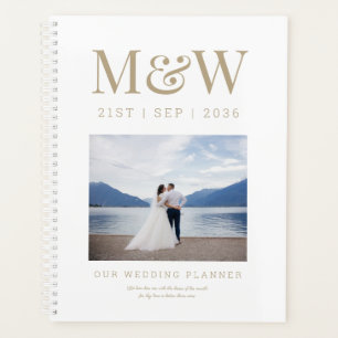 Custom Monogram Foto Wedding Planer