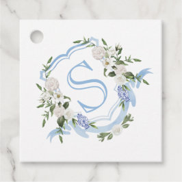 Custom Monogram Ginger Jar Wreath Geschenkanhänger