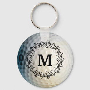 Custom Monogram Golf Ball Sports Key Chain Schlüsselanhänger