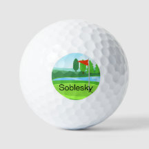 Custom Monogram Golf Course Golf Balls