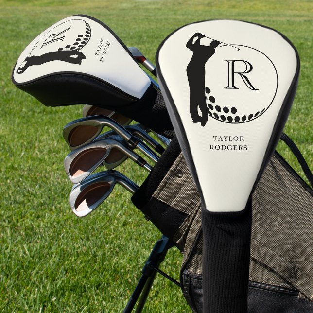 Custom Monogram Golf Swing Golf Headcover (Von Creator hochgeladen)