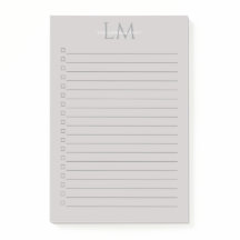 Custom Monogram Gray Taupe