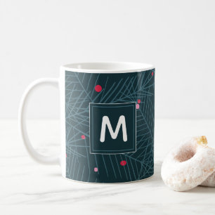 Custom Monogram Holiday Weihnachtsgeschenk Kaffeetasse