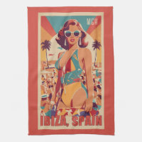 Custom Monogram Ibiza, Spain Travel Poster