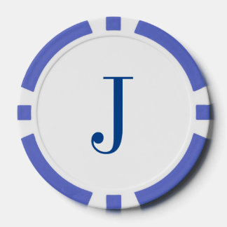 Custom Monogram Initials Vathers Day Poker Chips