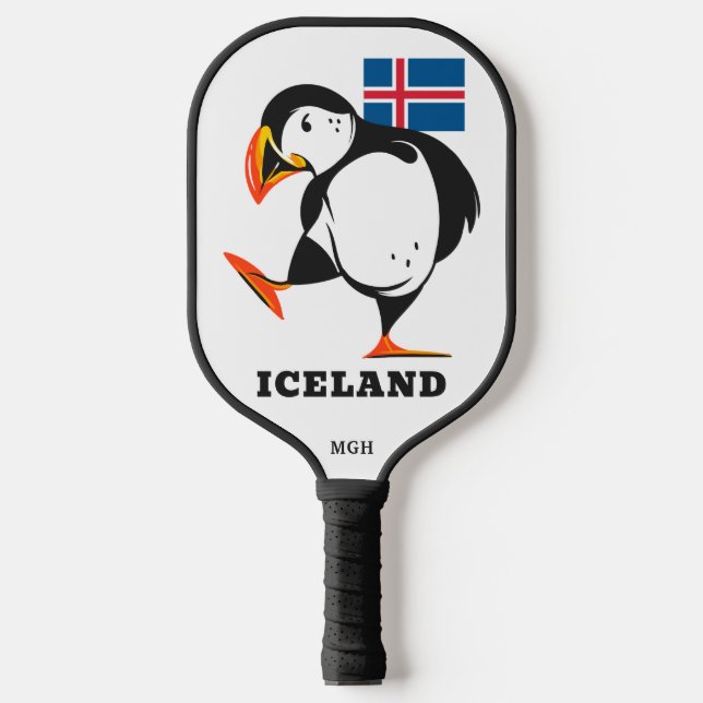 Custom Monogram Island Pickleball Schläger (Vorderseite)