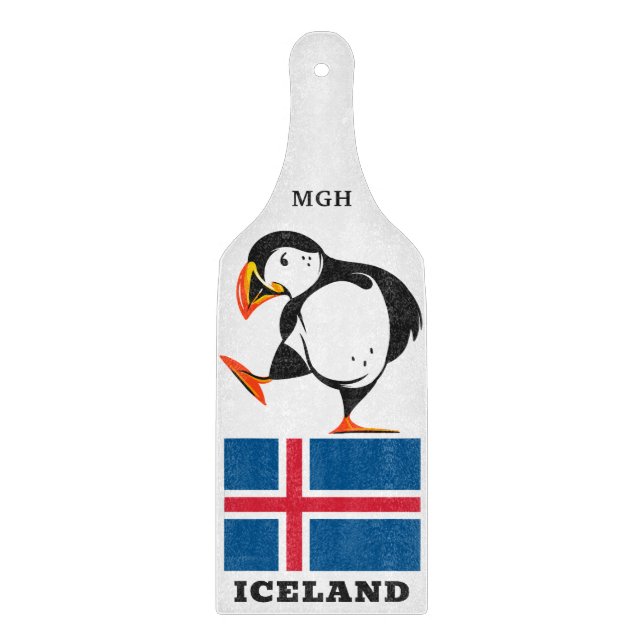 Custom Monogram Island Schneidebrett (Vorderseite)