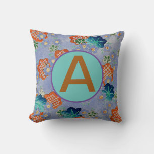 CUSTOM MONOGRAM JAPANESE PATTERN Kissen Kissen