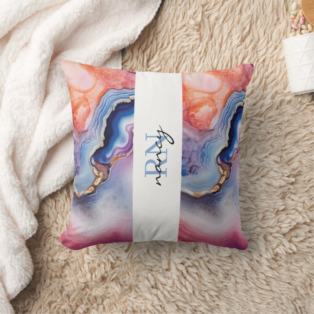 Custom Monogram Kissen (Decke)