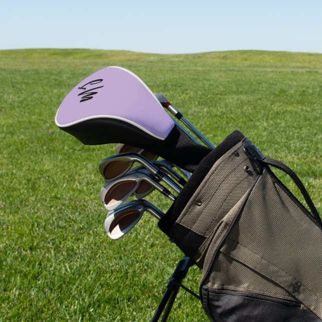 Custom Monogram Lavendel Golf Head Cover Headcover (In SItu)