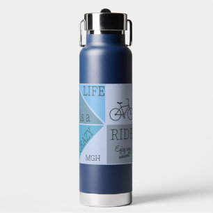 Custom Monogram Life ist eine verrückte Reise Trinkflasche
