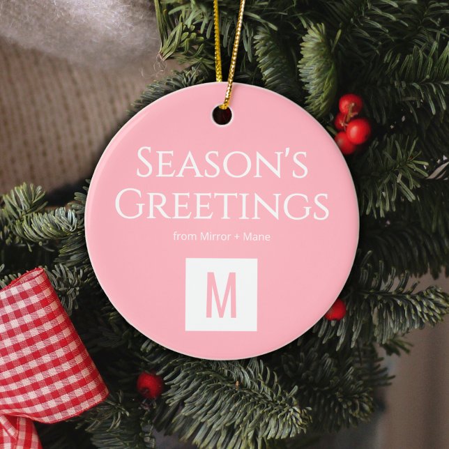 Custom Monogram Logo Ornament for Salons (Von Creator hochgeladen)