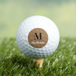 Custom Monogram + Name Golf Ball