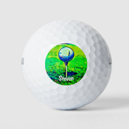 Custom Monogram Name Golf Ball