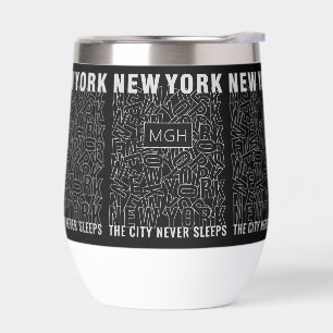 Custom Monogram New York Typografie