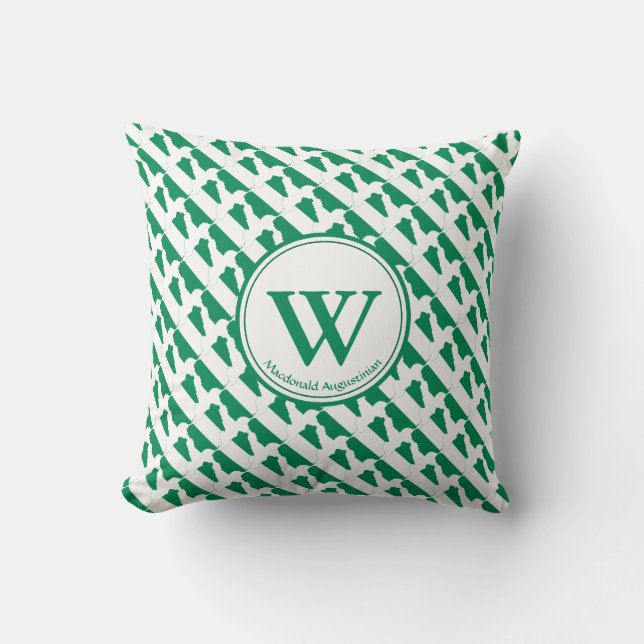 Custom Monogram NIGERIA Flag Nigeria Naija Kissen (Vorderseite)