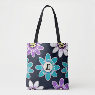 Custom Monogram Passion Blume Floral Shoulder
