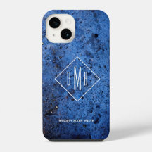 Custom Monogram Personalisiert Blue