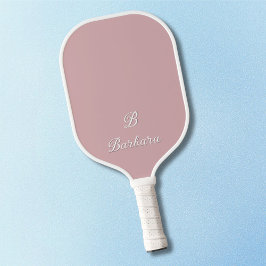 Custom Monogram Script Name Pickleball Schläger