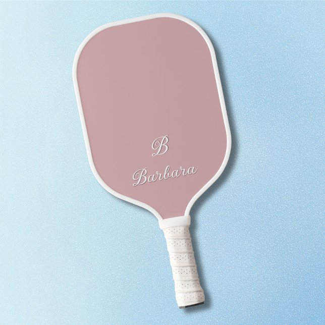 Custom Monogram Script Name Pickleball Schläger (Von Creator hochgeladen)