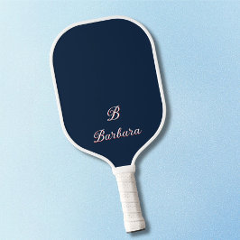 Custom Monogram Script Name Pickleball Schläger