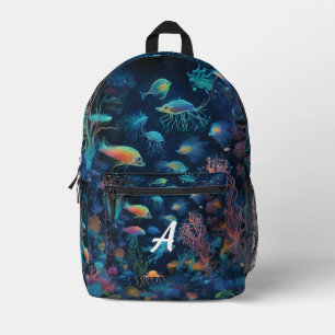 Custom Monogram Sea Life Backpack Bedruckter Rucksack