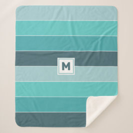 Custom Monogram Sherpa Blanket Sherpadecke