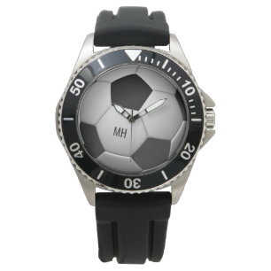 Custom Monogram Soccer Ball Watches Armbanduhr