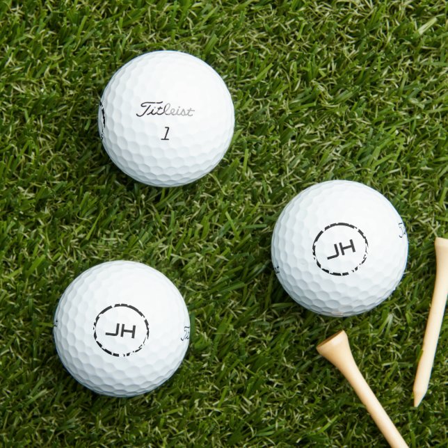 Custom Monogram Sports Game Golf Balls Golfball (Insitu Gras)