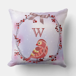 Custom Monogram Throw Pillow Kissen